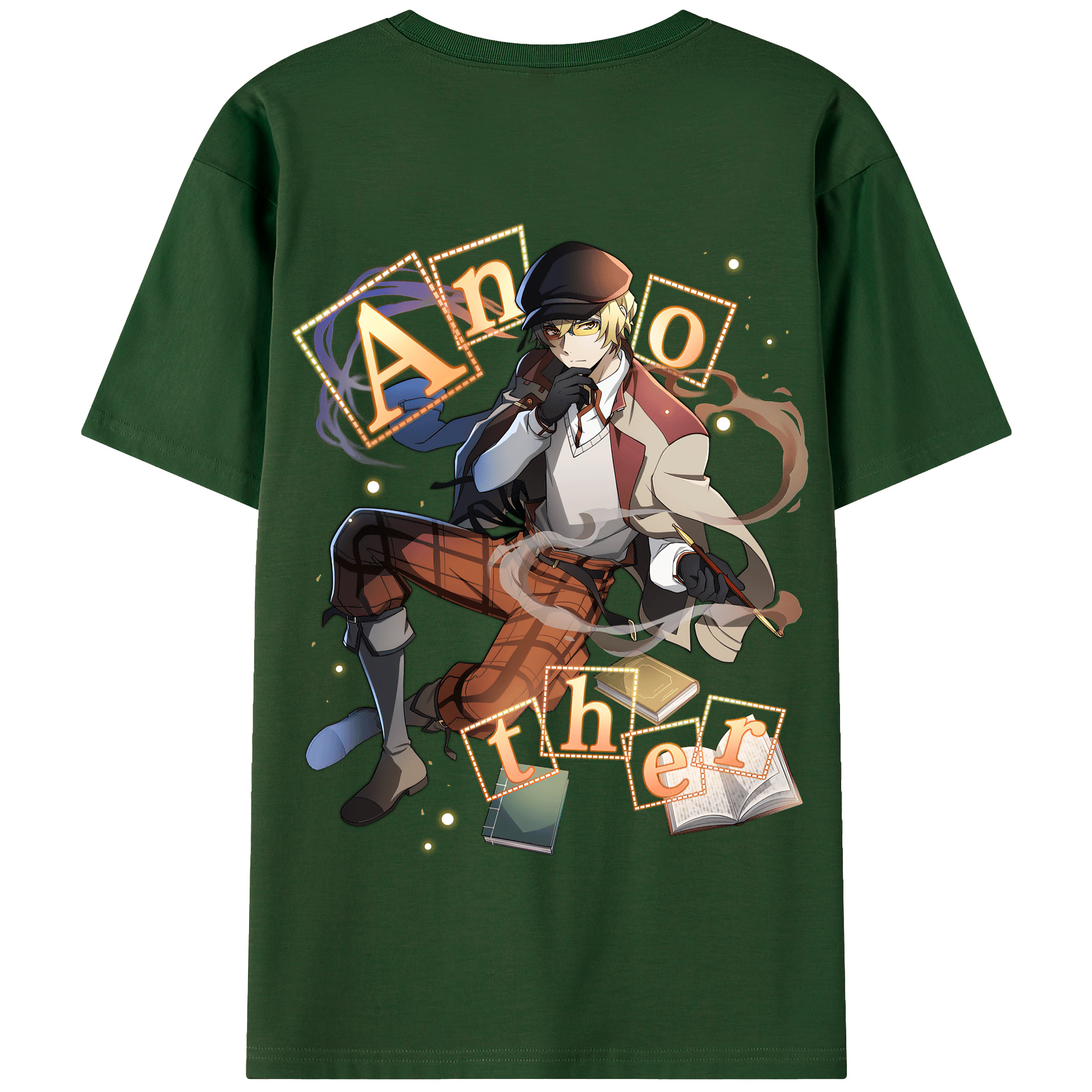 （画像用） 文豪ストレイドッグス Bungo Stray Dogs 綿100％半袖Tシャツ（背面プリント）